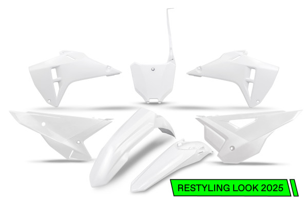 Plastic Kit white 2025 Style for Honda CRF 250 R - CRF 450 R - CRF 250 RX ENDURO - CRF 250 RX ENDURO SPECIAL - CRF 300 RX EN...